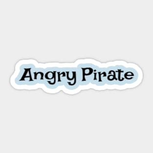 Angry Pirate Sticker